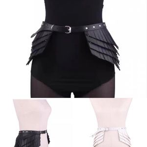 Vegan leather belt / rave / festival/ burning man